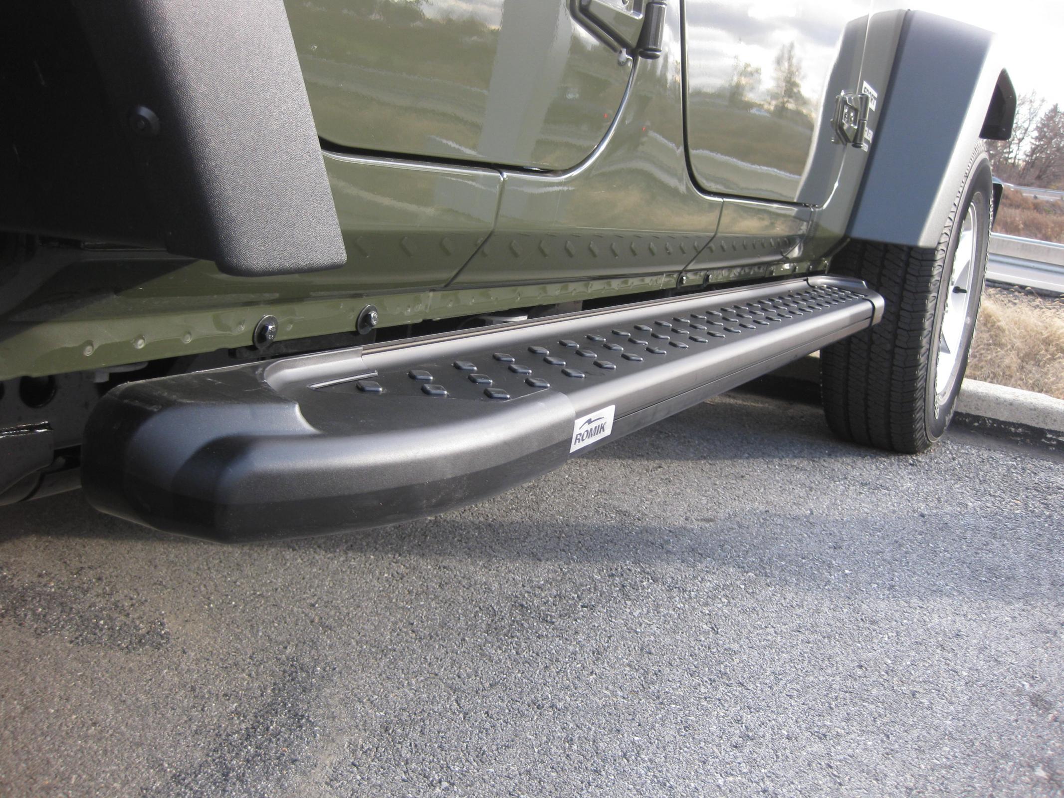 Jeep JL Running Board 18-20 Wrangler JL RAL Serires Black Romik | Big ...