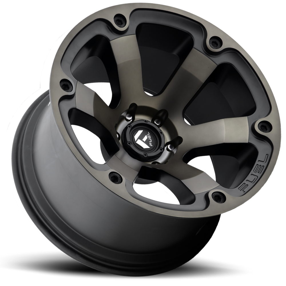 Aluminum Wheels 20X10 Beast D564 Matte Black/Machined Dark Tint Fuel ...