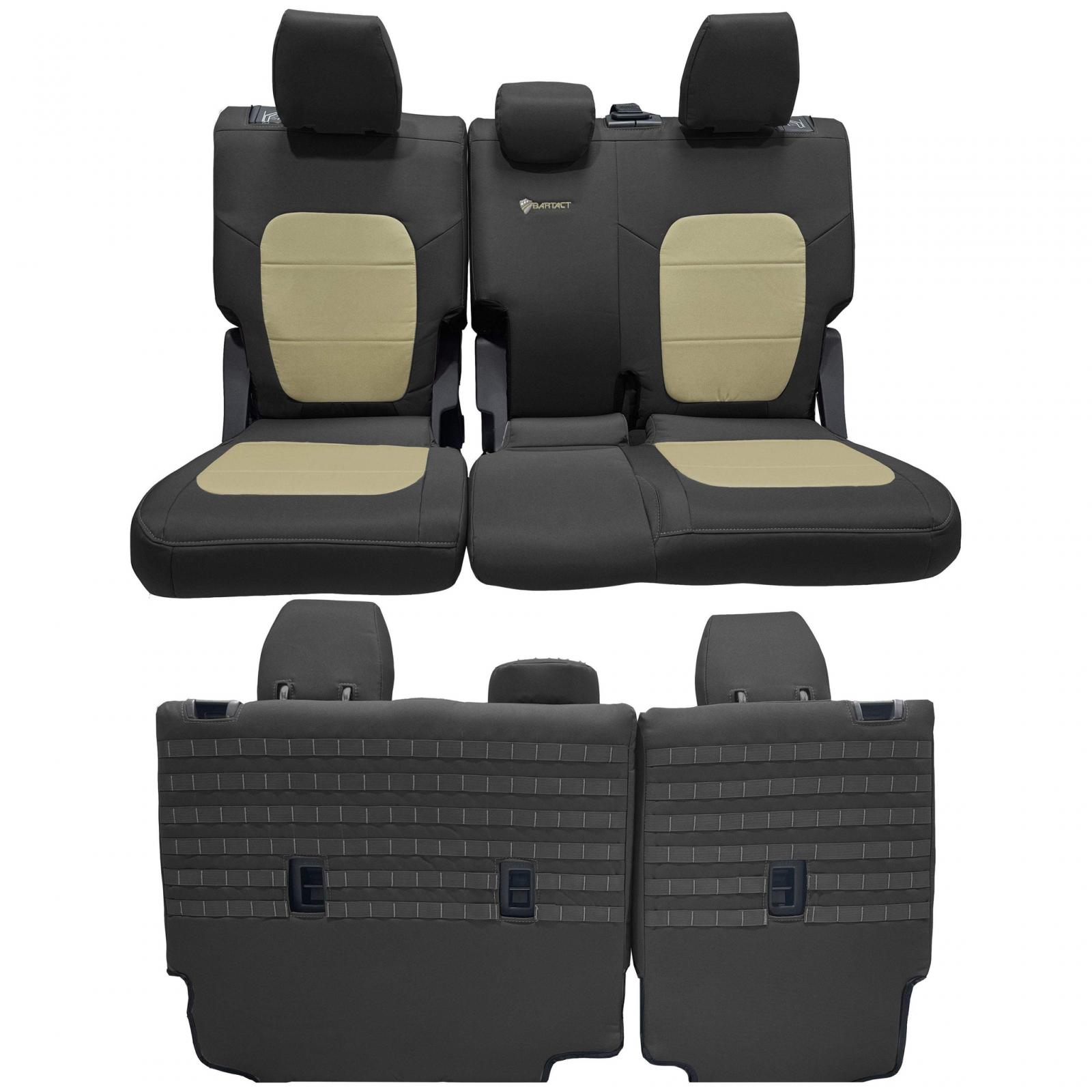 Bronco Tactical Rear Bench Seat Covers w/ No Fold Down Armrest for Ford ...